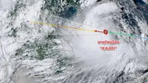 คาจิกิ พายุโซนร้อน มีแนวโน้มทวีกำลังแรงขึ้น ไทยจะมีฝนเพิ่ม